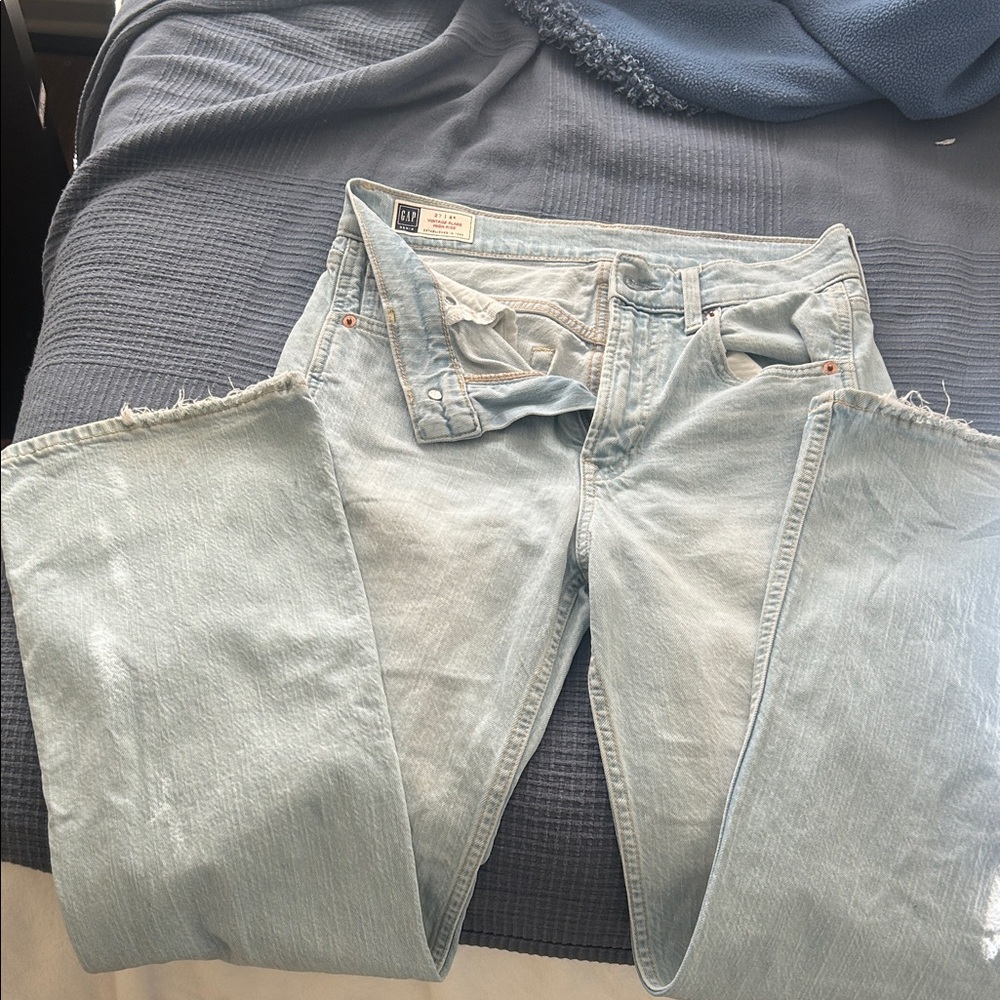 GAP Light Blue Vintage Flare High Rise